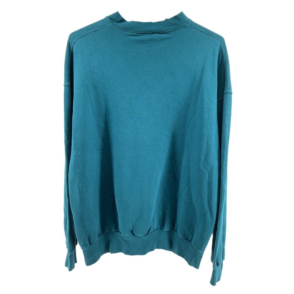 Balenciaga Classic Teal Crewneck Sweatshirt Size S - Picture 3 of 6